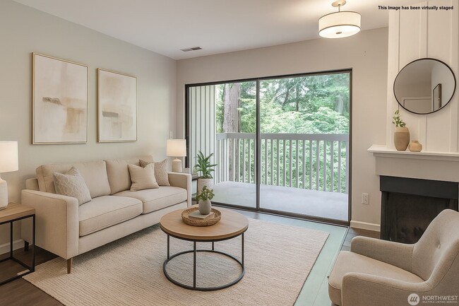 Virtually staged Living Room - 10819 NE 37th Pl Unit #107