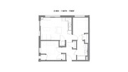2 Bed / 2 Bath - 736SF