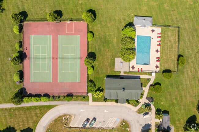 Courts & Pool Area