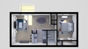 One bedroom