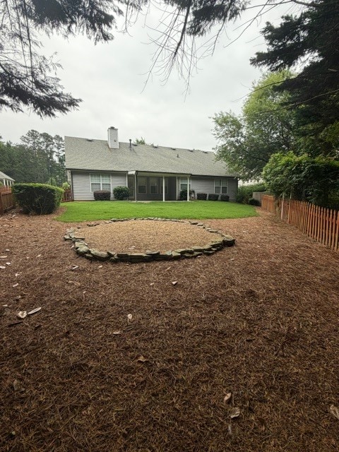 Fire Pit Area In Back Yard - 387 Ayelsbury Ct