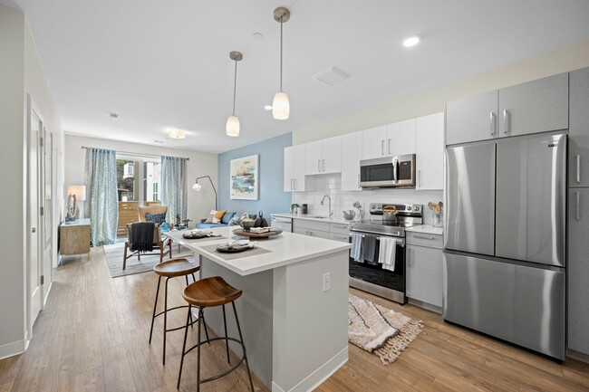 Model Kitchen - The Point at Merrimack Valley Apartments