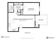 1BR, 1BA - 716SF