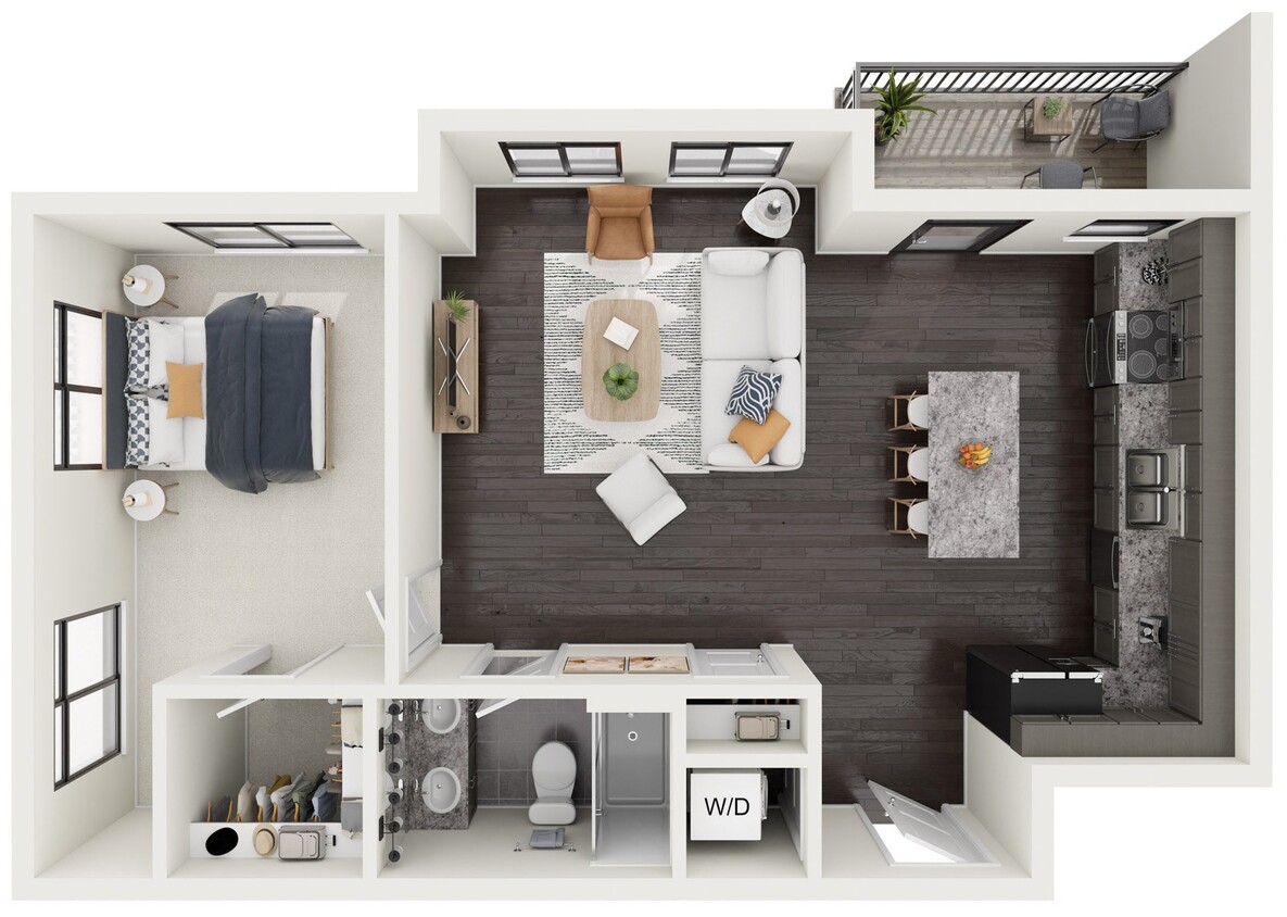 Floor Plan - Dogwood - Stacked Flat