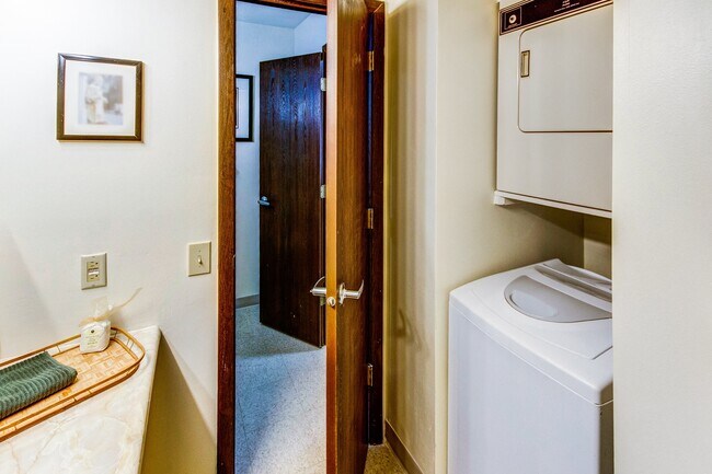 2 Bedroom 1 and a Half Bath Floorplan Layout at Cedar Ridge Apartments