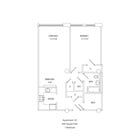 101 - 1 Bed/1 Bath - 844 Sq Ft