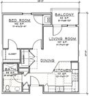 1BR/1BA