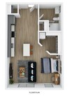 Studio 1 Bath 3D