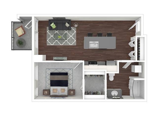 Floor Plan - 1 Bedroom 2 3