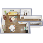 363 square foot studio