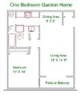 1BR/1BA