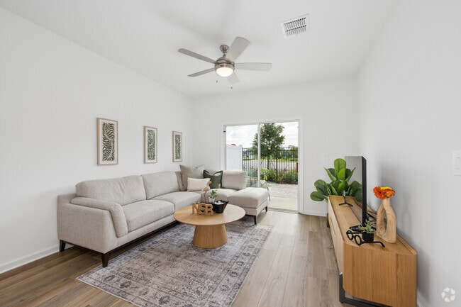 The Brix 1BR, 1BA - 788SF - Living Room