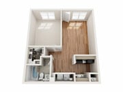 Explore this cozy apartment layout designed for modern comfort.