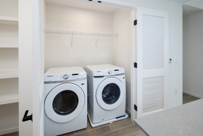 In-unit washer and dryer