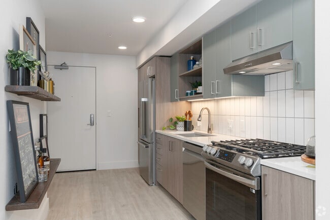 0BR, 1BA - 401SF Studio A3 Kitchen