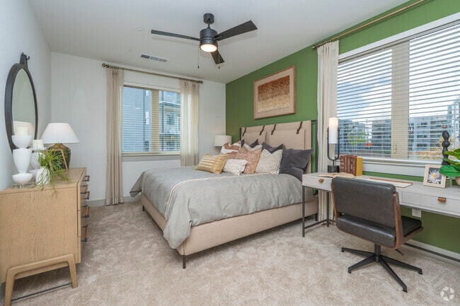 2BR, 2BA - 1,070SF - Primary Bedroom
