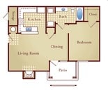 1BR/1BA