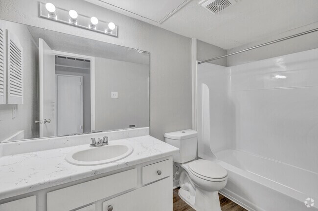 1BR, 1BA - 642SF - Bathroom - Providence at Heights