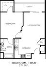 1BR/1BA