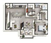 Linden- 1B 1BA- 955 SF