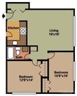 2BR/1BA