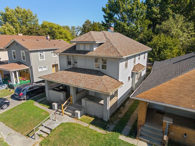 Front aerial view