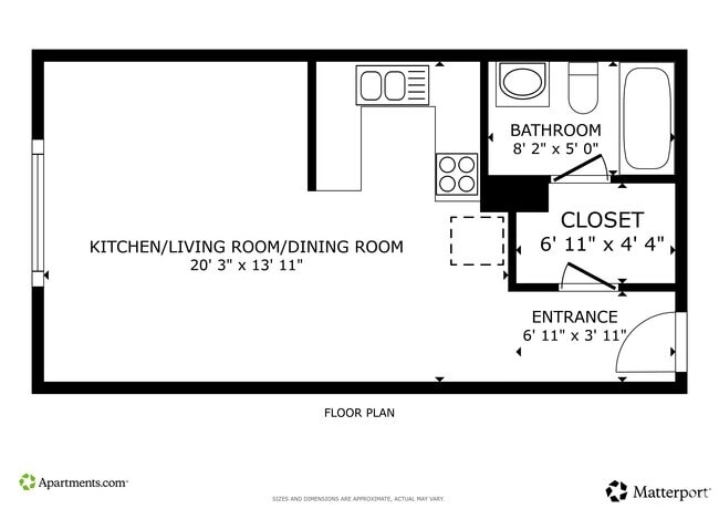 Studio B - 378SF