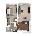 1 BD / 1 BA – 717 SF