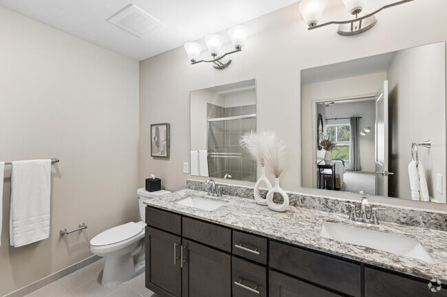 Oakwood - 2BR, 2BA - 1,110SF - First Bathroom
