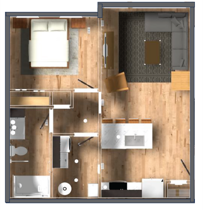 Building Photo - New! Beautiful 1 Bed, 1 Bath Accessible Ap... Unit 2010-102 Rental