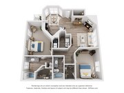 B7a_2Bed_2Bath_1255 Sq Ft