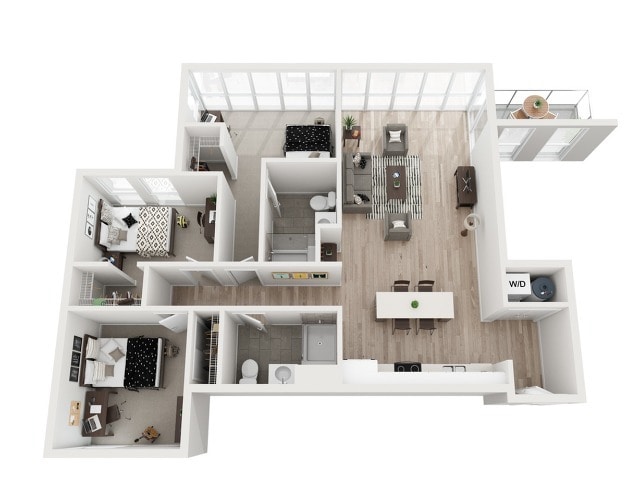 3 Bed 2 Bath Large - 3 Bed 2 Bath Large