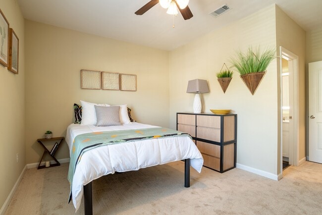 The-Collective-at-Clemson-Apartments-Near-Clemson-University-dormitorio-y-baño-privados - The Collective at Clemson