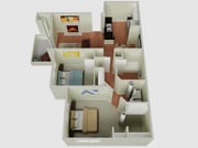 The Edge 2x1 Floorplan
