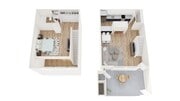 1x1 Loft floor plan Westwood
