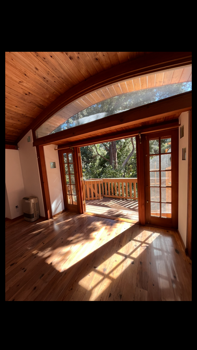 French doors to deck - 1417 Old Topanga Canyon Rd Apartments Unit 1417 Old Topanga Cyn. Rd.