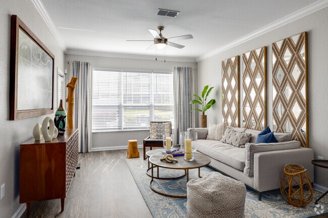 2BR, 2BA - 1,234SF - Living Room - The Place on Millenia