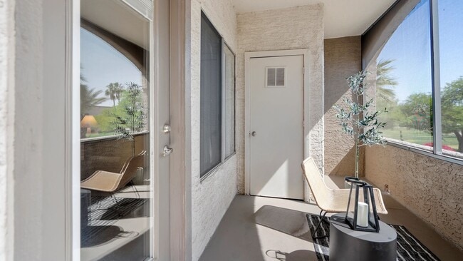 Revel into your screened-in private outdoor sanctuary featuring a convenient washer/dryer storage closet ensuring effortless living.