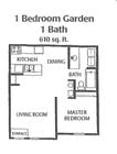 1BR/1BA
