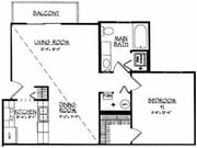 1BR/1BA