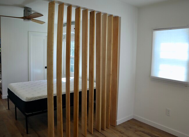 Bedroom Privacy Wall - 6742 De Longpre Ave