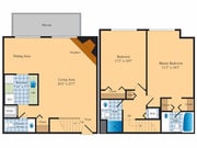 2BR 2.5 BA 1175