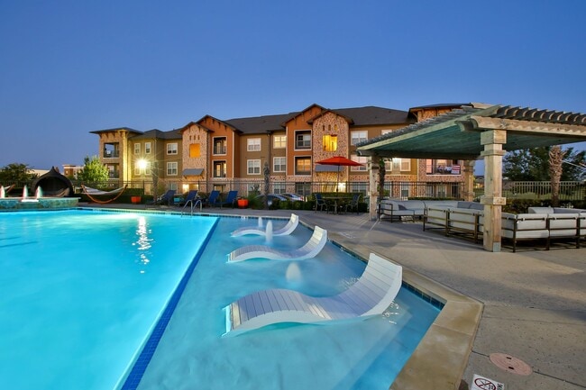 Pool with Immersed Loungers - The Legend Rental