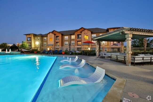Pool with Immersed Loungers - The Legend Rental
