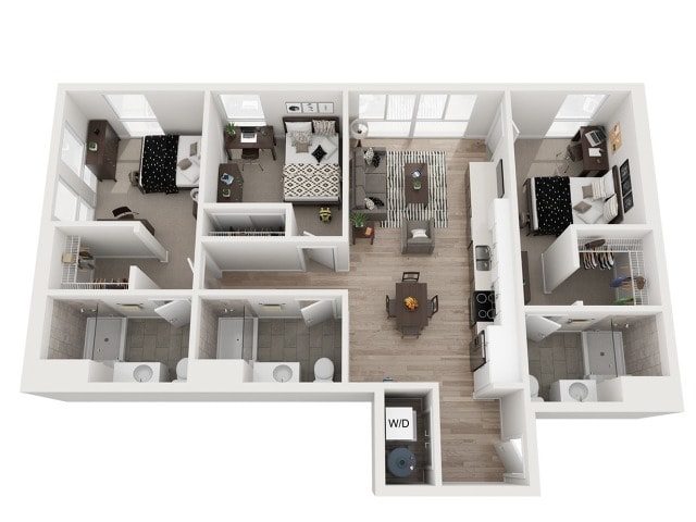 3 Bed 3 Bath - 3 Bed 3 Bath