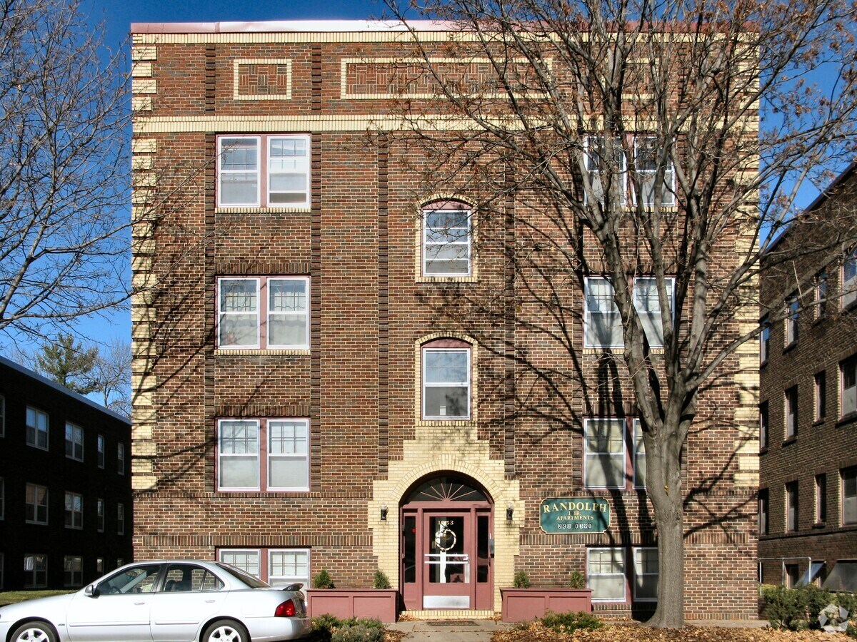 Full front elevation from across Randolph Avenue - Randolph Terrace Apartments