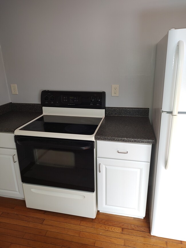 Stove and refrigerator - 121 Huyshope Ave Unit #3D