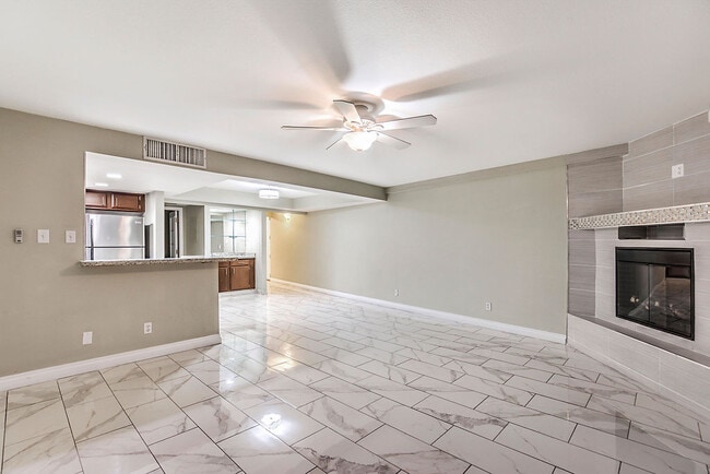 Living Room with Fireplace