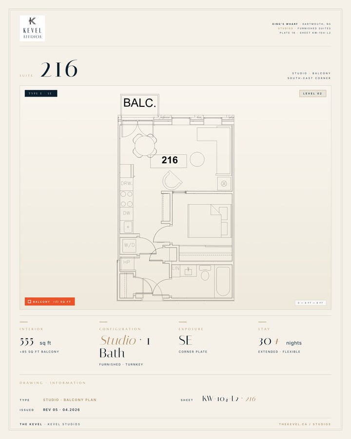 1 Bedroom Suite · 555 sq ft - 1 Bedroom Suite · 555 sq ft Unit 216