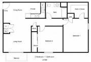 2BR/1BA
